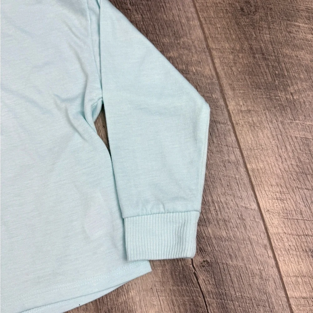 Justice Teal Butterfly Long Sleeve‎ Top